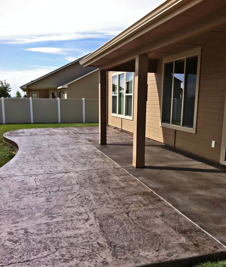Imag of a stamped patio