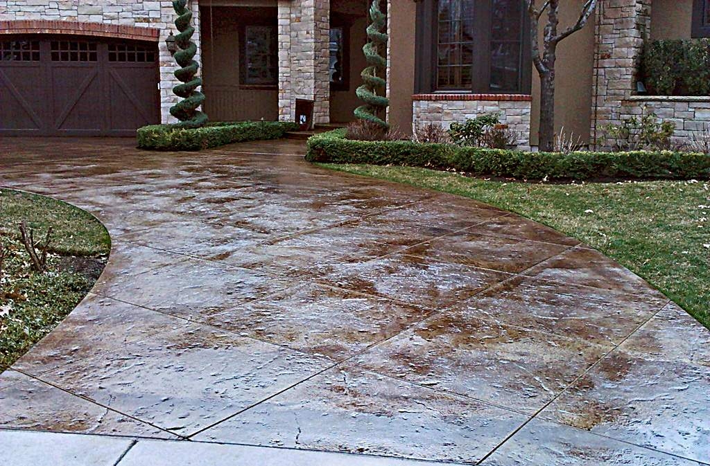 Image of a concrete driveway